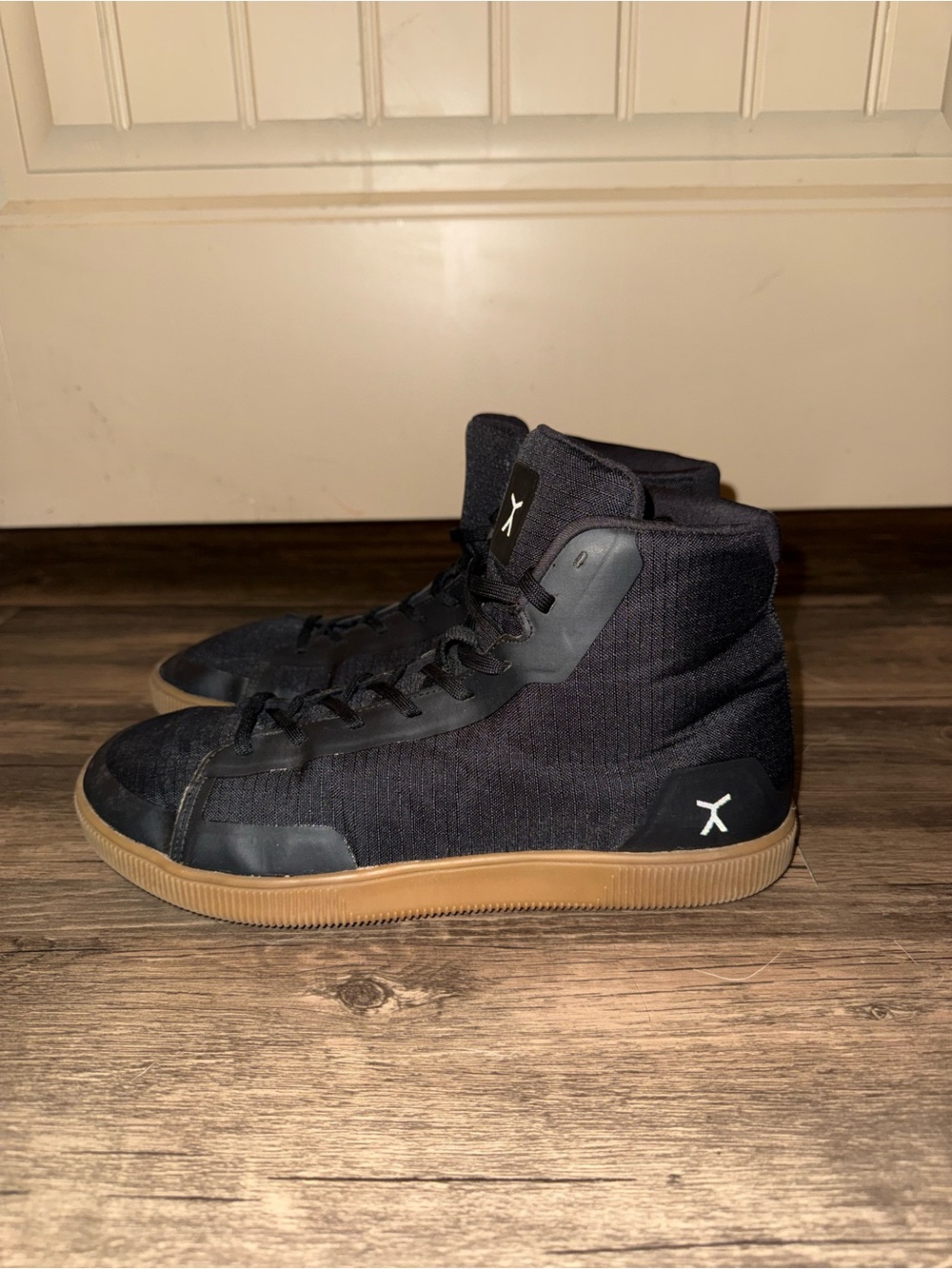 Flux Adapt High Top Trainer Black Gum Mens 10 - Womens 11 Barefoot Lifting Shoe